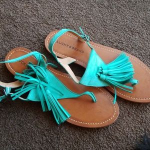 Lucky Brand Teal Sandals
